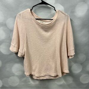 Madewell Light Pink Textured Top